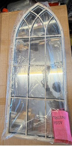 Rustic arched window mirrors - arched,