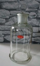 Vintage DAVISIL Glass Vacuum Dome Bell Jar England Cloche Chemistry