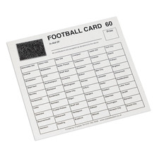 FOOTBALL SCRATCH CARDS 60