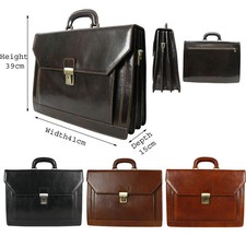 Men Business Leather Briefcase
