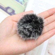 Universal Furry Wind Muff Outdoor Microphone Windshield Lavalier Lapel Mic Pop