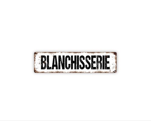 Blanchisserie sign metal - |,