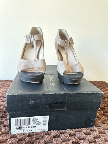 Clarks womens uk5d sangria - uk5d,