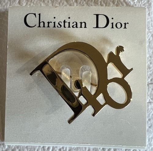 Christian dior logo brooch - brooch,