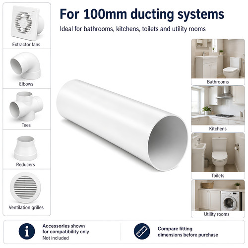 Rigid round pvc ventilation - rigid,