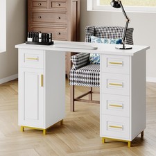 Professional Manicure Table Nail Technician Desk Beauty Salon Station w/ Drawers