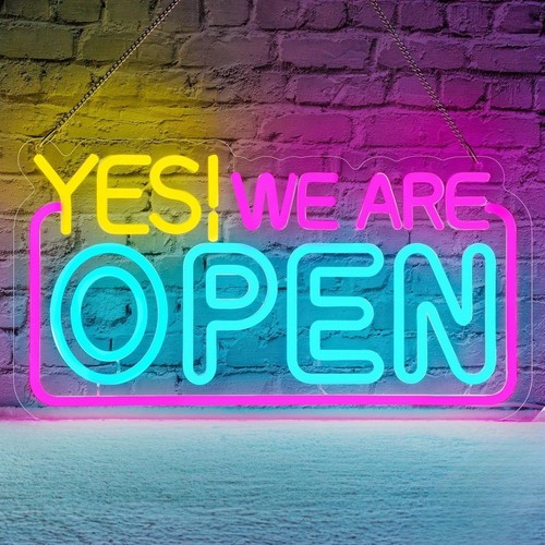 Yes are open neon led - open, sign