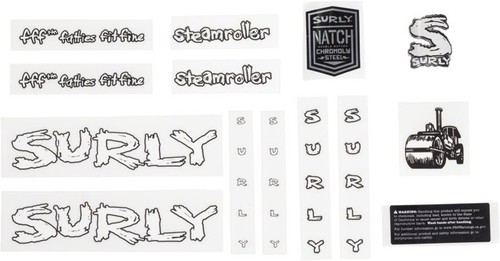 Surly steamroller decal set - steamroller,