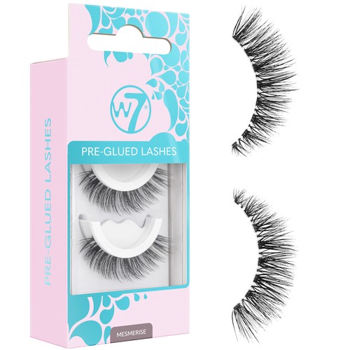 Pre glued lashes mesmerise - w7,