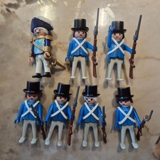 Vintage Playmobil American Civil War Union Soldiers British Yankee Blue Coats