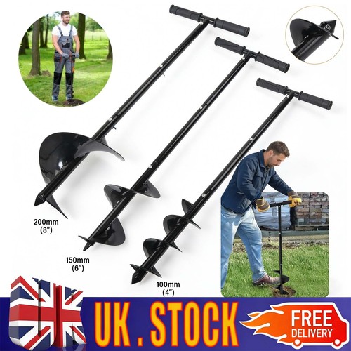 Manual hand earth auger - manual, fence