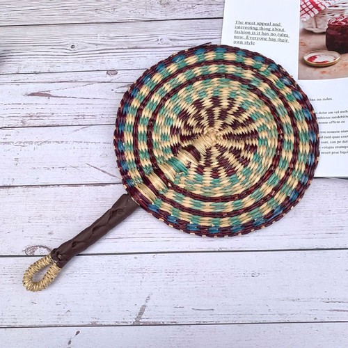 Bohemian seagrass woven fan - bohemian,