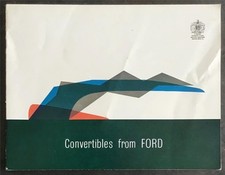 FORD CONVERTIBLES Car Sales Brochure Jan 1961 #D3450/161 CONSUL Zephyr ZODIAC