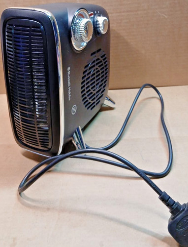 Retro fan heater 8kw - 1.8kw, black
