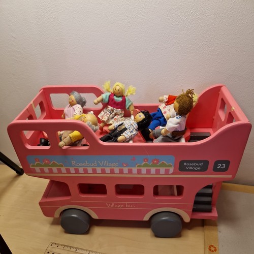 Elc pink wooden double decker - elc,