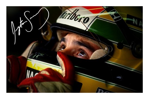 Ayrton senna signed - a4, photo