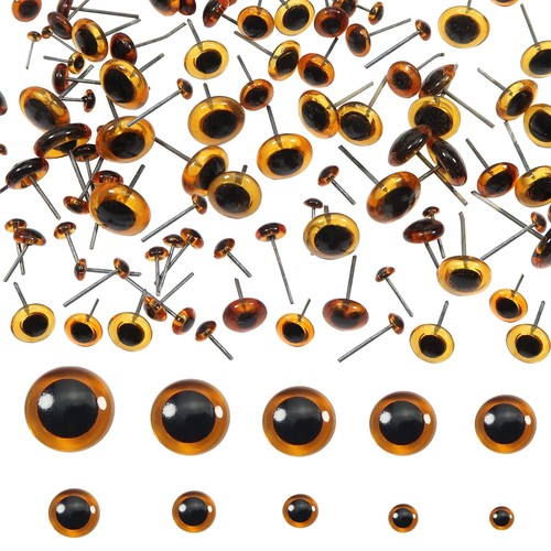 Toaob 100pcs deep brown - brown, glass