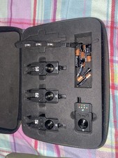 prologic custom smx mkII carp fishing bite alarms x 3 with receiver