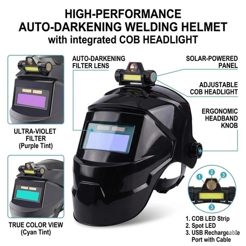Auto darkening welding helmet - darkening,