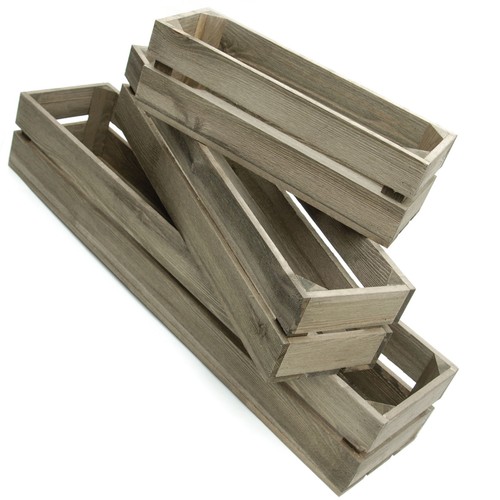 Wooden planter trough - trough, crate