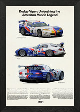 Dodge Viper GTS R Framed Wall