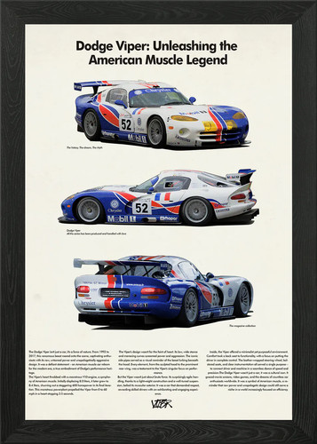 Dodge viper gts framed - viper, r