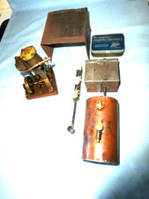 VINTAGE "LIVE STEAM" VERTICAL CYLINDER BOAT MARINE ENGINE + BOILER c1930-40s