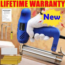 Electric Staple Gun framing Straight Nail Heavy Duty Woodworking Stapler UK 2024