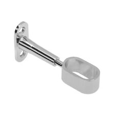 Wardrobe Rail Oval Hanging Chrome Tube 30x15mm + End Supports