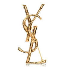 SAINT LAURENT (YSL) CASSANDRE CROCODILE BROOCH RRP £430 with receipt-perfect gif