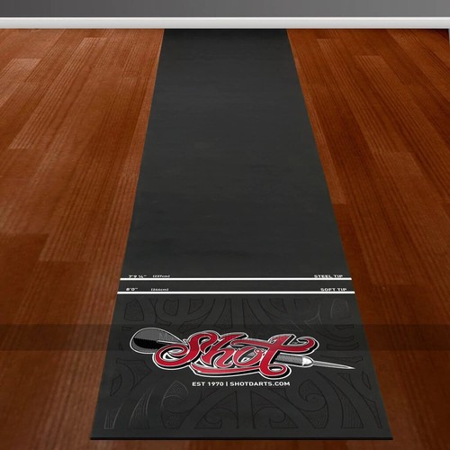 Shot rubber dart mat heavy - shot,