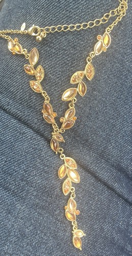 Vintage avon gold - tone, amber