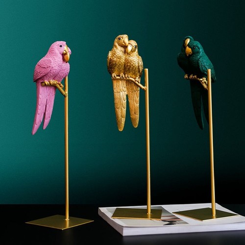 Parrot statue ornament - statue, couple