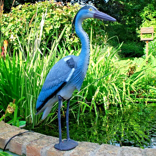 Heron decoy garden repellent - heron,