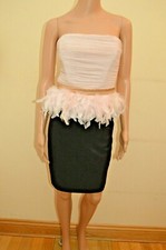 New Lipsy Feather Waist Peplum