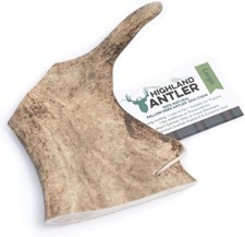 Highland Antler - Natural Fallow Dog Chew. Pack of 1 count (Pack 1) 