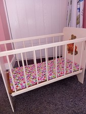 Early 1970s Dolls Wooden Cot