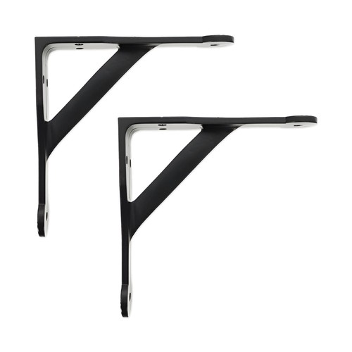 Shelf brackets pair - brackets, black