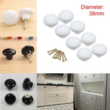 38mm Ceramic Door Knobs Drawer Cabinet Wardrobe Pull Handle Cupboard Black/White