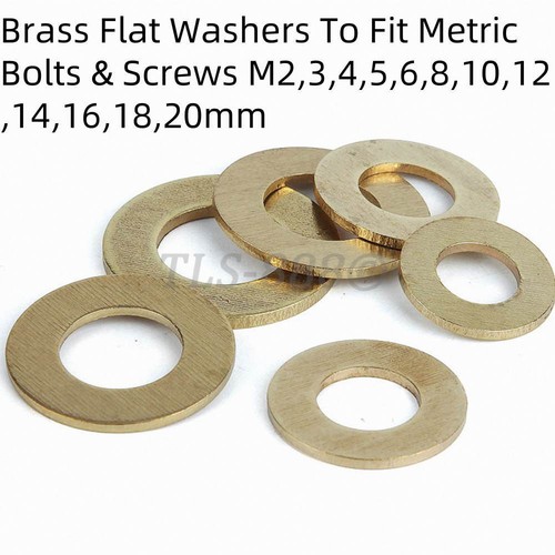 Brass flat washers fit - brass,