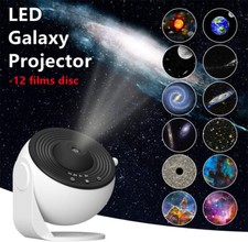 LED Galaxy Projector Starry Night Light Kids Planetarium Sky Star Room Moon Lamp