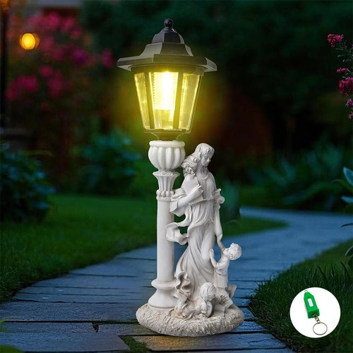 Resin family outdoor statue - resin,