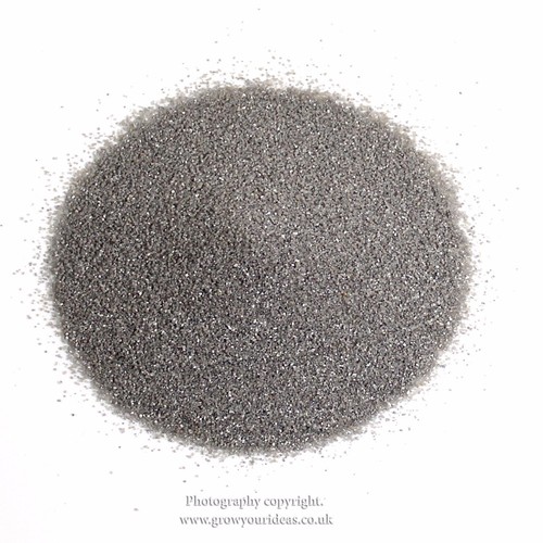 Silver grey coloured sand - silver,