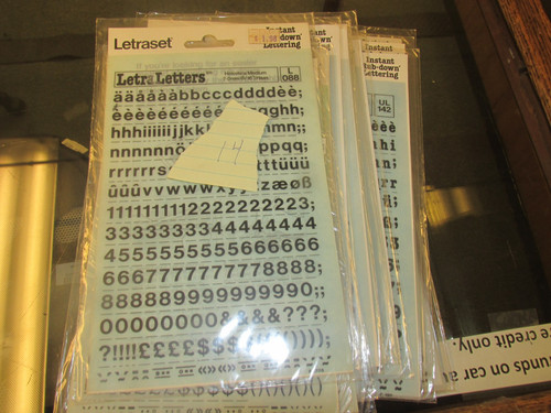 Letraset press - n, go
