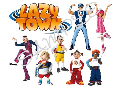 Lazytown edible icing sheet - lazytown,