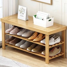 3Tier Wooden Shoe Rack Storage