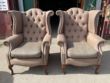Pair of matching wingback