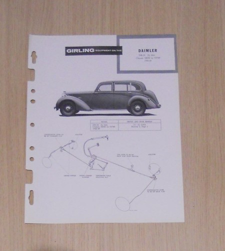 Daimler db18 girling 1946 - daimler, 1946-49