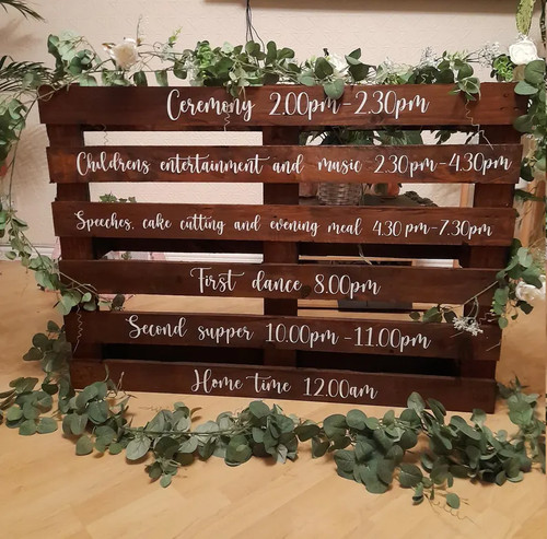 Personalised wedding pallet - wedding,