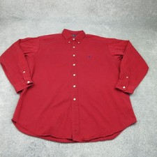 Ralph Lauren Shirt Mens XXL 2XL Red Blake Pony RL PRL Button Overshirt Preppy